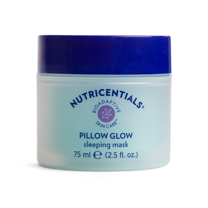 Nu Skin NuSkin NUTRICENTIALS Pillow Glow Sleeping Mask | Overnight Hydration | Bioadaptive Botanical Complex | Red Algae | Apple Extract | Deep Sea Water | Skin Glowing & Pore Minimizing | 2.5 Fl Oz | 1 Pack - Image 1