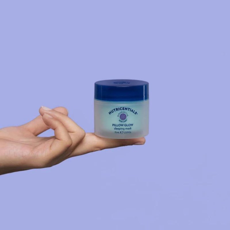 Nu Skin NuSkin NUTRICENTIALS Pillow Glow Sleeping Mask | Overnight Hydration | Bioadaptive Botanical Complex | Red Algae | Apple Extract | Deep Sea Water | Skin Glowing & Pore Minimizing | 2.5 Fl Oz | 1 Pack - Image 3