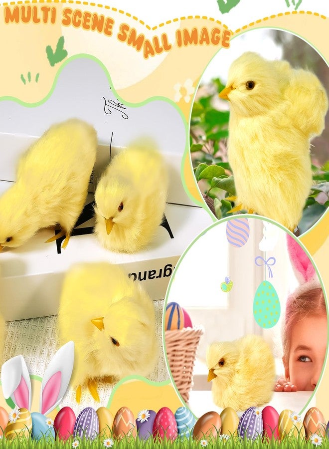 Bbiamsleep 5 Pcs Easter Chick Figurine for Spring Photo Props Basket Easter Chicken Decoration Party Gift - Image 4