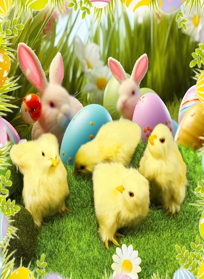 Bbiamsleep 5 Pcs Easter Chick Figurine for Spring Photo Props Basket Easter Chicken Decoration Party Gift - Image 5