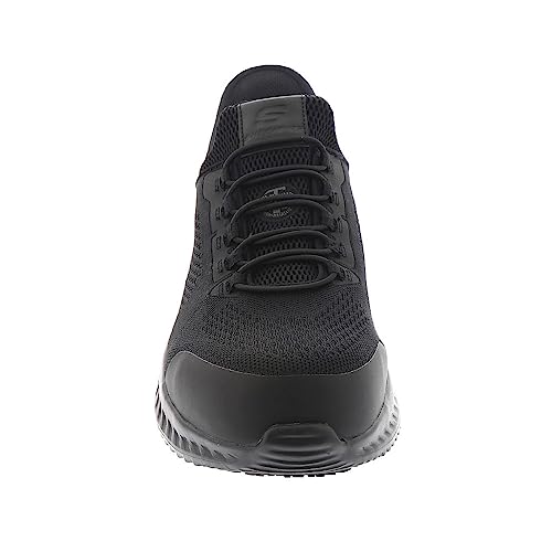 SKECHERS أحذية العمل للرجال من سكيشرز، بدون استخدام اليدين: تيليدو - فليتشيت كعب مركب أسود - Image 5