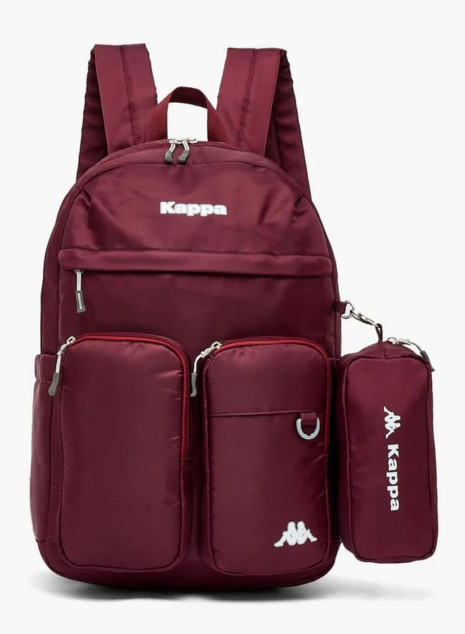 كابا Logo 2-Piece School Backpack Set For Kids 13 Years+ With Pencil Pouch