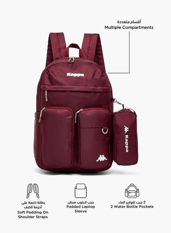 كابا Logo 2-Piece School Backpack Set For Kids 13 Years+ With Pencil Pouch