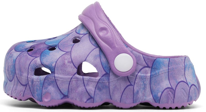 INMINPIN Kids Cute Clogs Cartoon Garden Shoes Boys Girls Slides Slippers Indoor Outdoor Children Water Shower Beach Pool Sandals,Purple,7-8 Toddler,Kids - Image 2