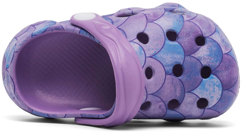 INMINPIN Kids Cute Clogs Cartoon Garden Shoes Boys Girls Slides Slippers Indoor Outdoor Children Water Shower Beach Pool Sandals,Purple,7-8 Toddler,Kids - Image 3