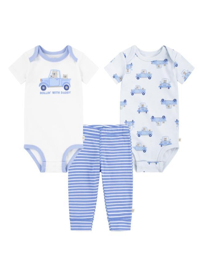 HUGGIES 3PC BODYSUIT AND PANT SET - Image 1