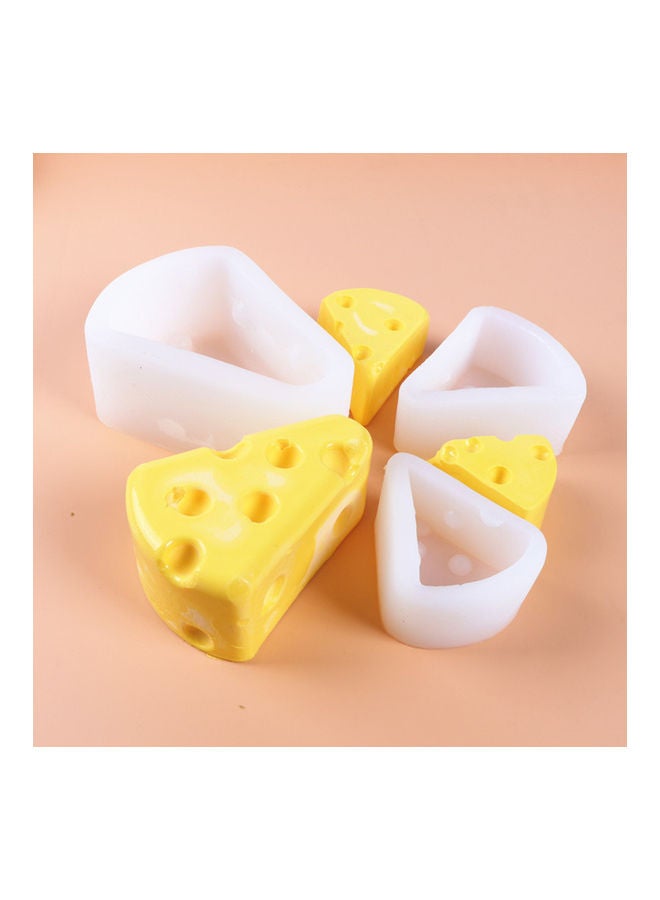 NIBEMINENT Flexible Silicone Cheese Cake Baking Mould White 8.8x7.6x3.8mm - Image 2