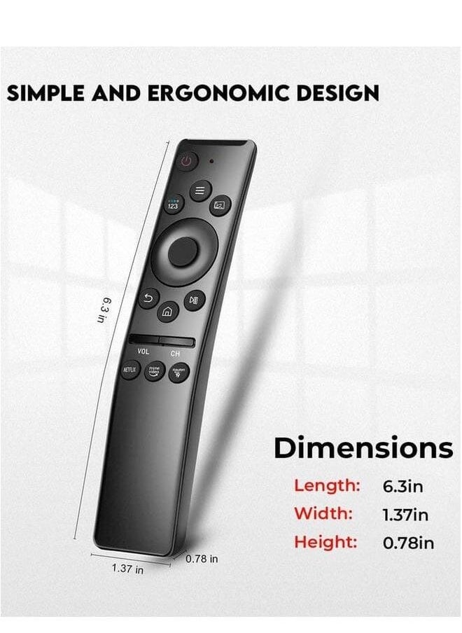 Zaboon - Universal Samsung Smart Tv Remote Control Fit All Samsung Smart Remote Control Replacement For Samsung Smart Tv Hdtv 4K Uhd Curved Qled With Netflix Prime Video Buttons - Image 1