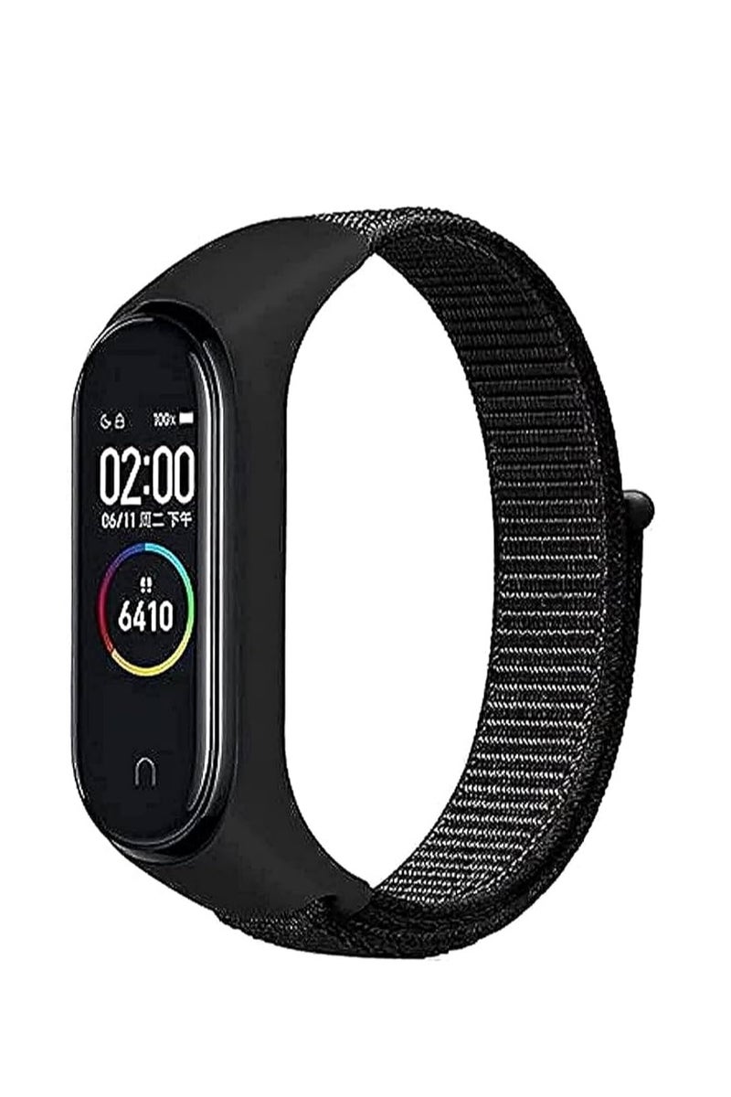 Nylon Wristband Compatible for Xiaomi Mi Band 7/Mi Band 6/Mi Band 5/Mi Band 4/Mi Band 3, Adjustable Braided Elastic Solo Loop for Mi Band 7 6 5 4 3, Sport Strap Smart Watch