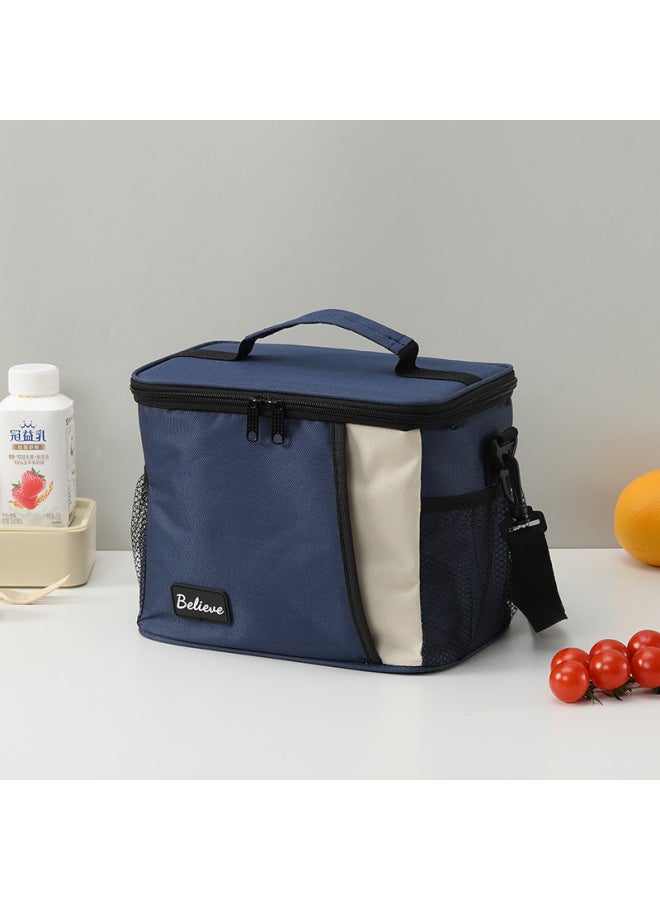 Dopamine Single Shoulder Crossbody Insulated Lunch Bag, Portable Makeup Toiletry Bag, Hand-carry Picnic Lunch Box Bag, Fresh-keeping Ice Pack