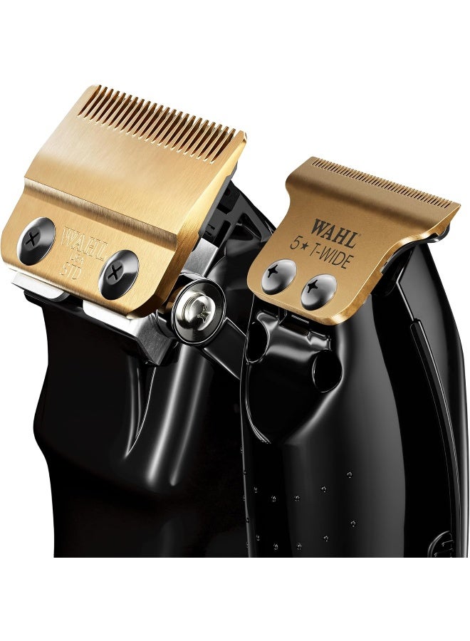 Wahl Professional 5 Star Barber Combo | Cord-Cordless | Magic Clip Black & Detailer Black | 3 Premium Clipper Attachment Combs | 3 Trimmer Attachment Combs | 3 Pin - GCC - Image 3
