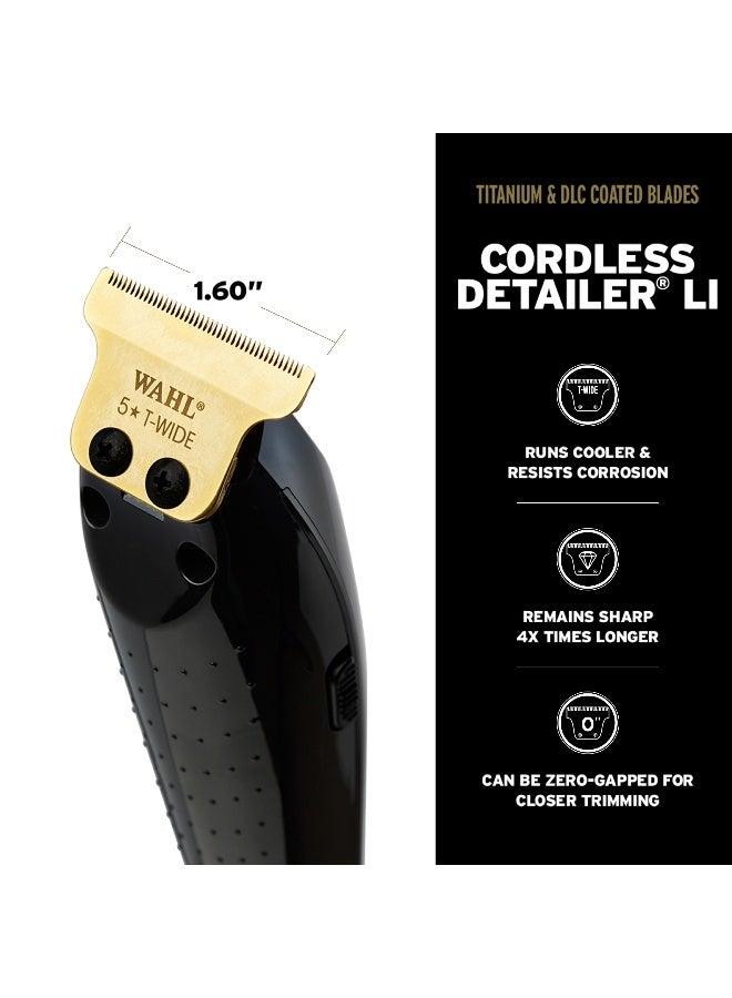 Wahl Professional 5 Star Barber Combo | Cord-Cordless | Magic Clip Black & Detailer Black | 3 Premium Clipper Attachment Combs | 3 Trimmer Attachment Combs | 3 Pin - GCC - Image 3