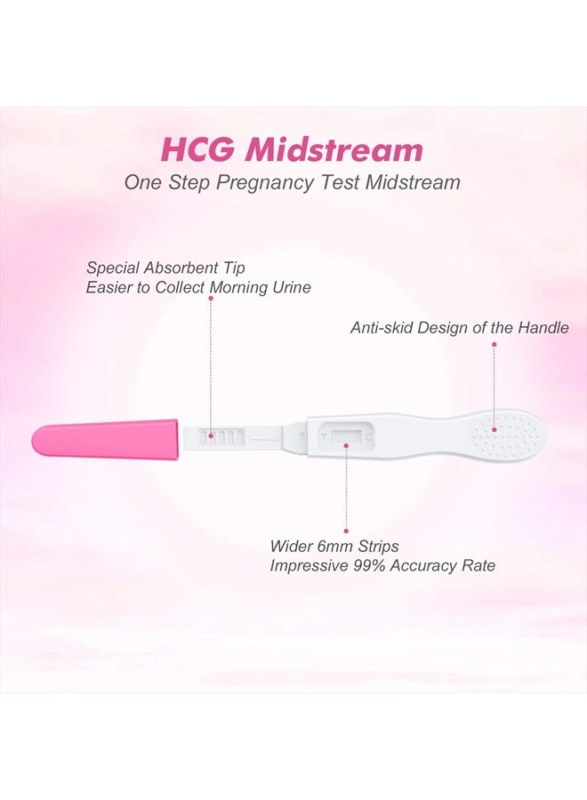 MomMed Pregnancy Test, 5 HCG Home Pregnancy Midstream Test, Accurately Detect Early Pregnancy, High Sensitivity Result for Women Home Testing - Image 3