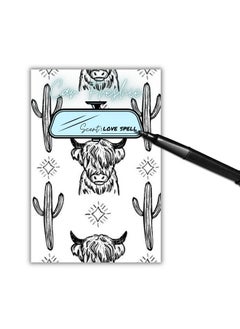 Lashicorn Car Freshie Insert Cards 50 Pk 4X6” Western Cactus Highland Cow Fits In 5X7” For Holographic Bags Freshie Scent Label Care Instruction Cardstock  - Image 5