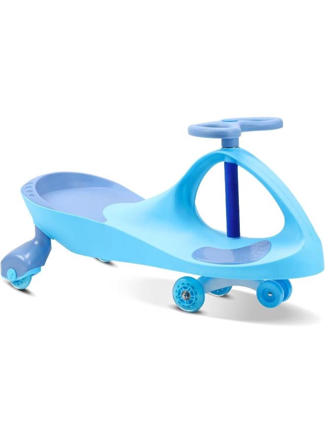 Kids Ride‑On Twist Car with Anti‑Rollover PU Wheels – Blue (ZG‑2001)