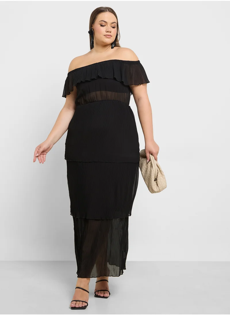 ايلا بلس Pleated Dress In Layers