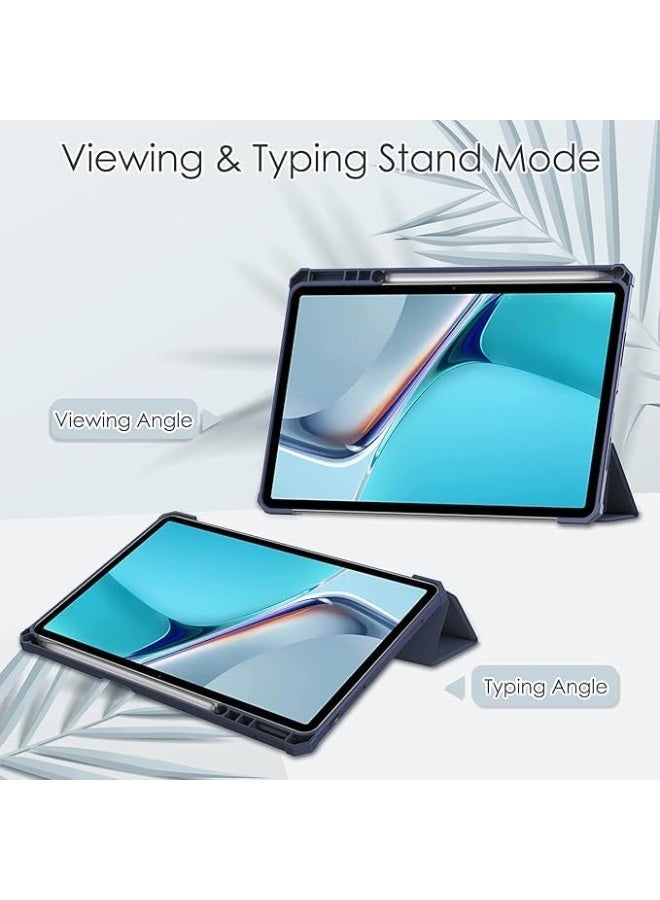 EVO Case Compatible with Huawei MatePad 11.5s (2024)/11.5 (2025/2023)/Air 11.5 with Pencil Holder, Slim TPU Shockproof Cover with Protective Clear Back Case for Huawei MatePad 11.5S - (Black) - Image 1