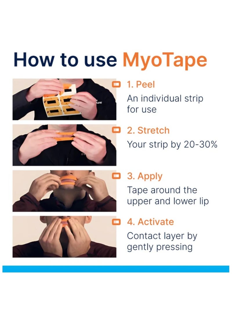 MyoTape Myotape Sleep Strips | Improve Your Sleep Quality, Breathe Through Your Nose During Sleep and Reduce Mouth Breathing and Snoring [Expert Designed Mouth Tapes Using Elastic Tension]  - Image 5