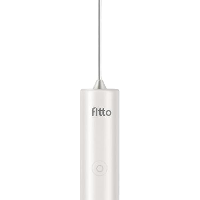 FITTO Milk Frother For Coffee Battery Powered Handheld Stainless Steel Electric Whisk Beater Mini Foamer For Frappe Cappuccino Hot Chocolate Lattes Egg - Image 2