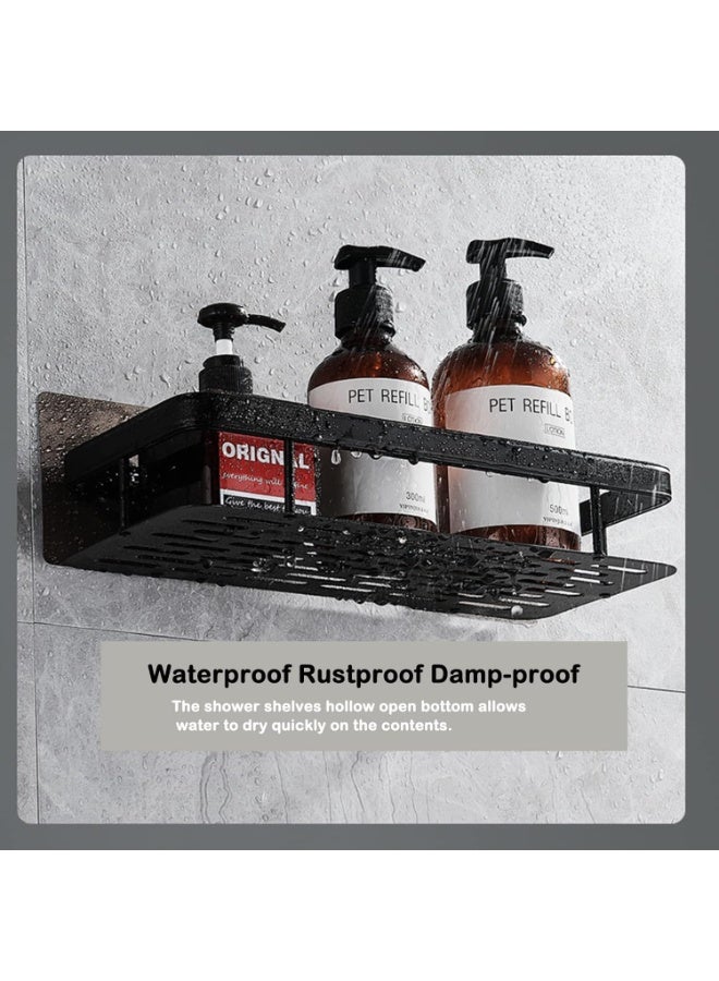Eworld Shower Caddy Shelves, Stylish and Convenient Storage Solution with No-Drill Wall-Mounted and Rustproof Features, Perfect Organizers for Bathroom, Toilet, and Kitchen, Available in Pack of 4 & 2 - Image 2
