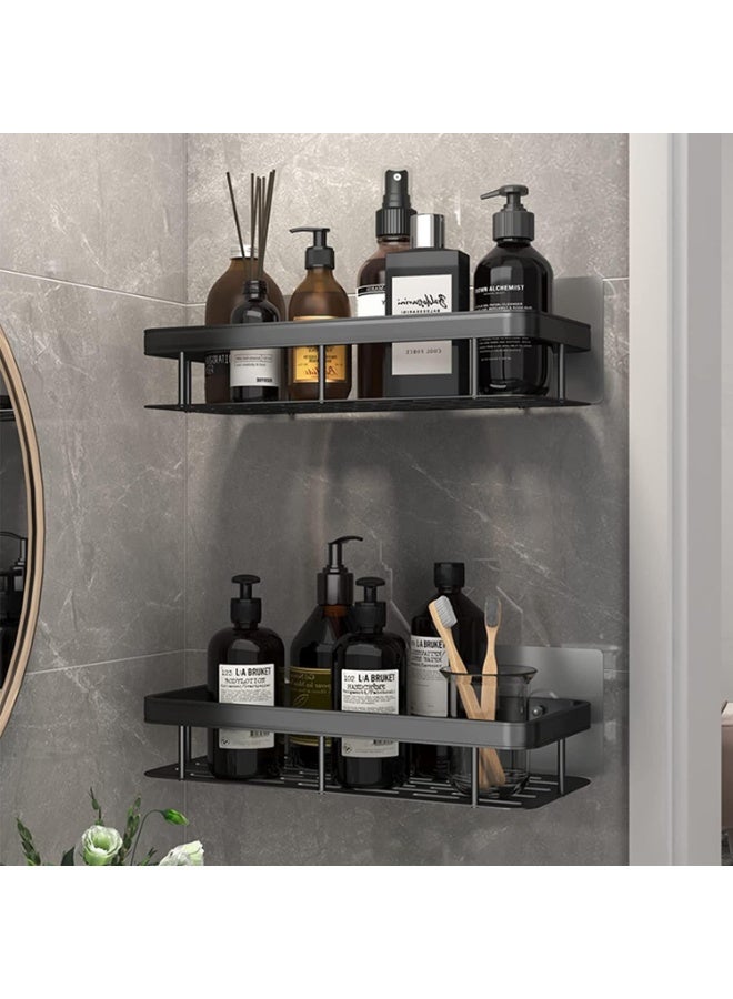 Eworld Shower Caddy Shelves, Stylish and Convenient Storage Solution with No-Drill Wall-Mounted and Rustproof Features, Perfect Organizers for Bathroom, Toilet, and Kitchen, Available in Pack of 4 & 2 - Image 1