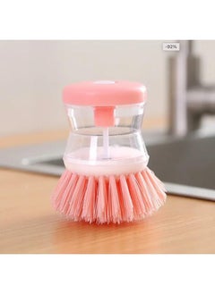 Dishwashing Brush With Liquid Soap Dispenser For Pan Pot Utensil Sink washer Brush Kitchen Cleaning Palm Scrub Dish Brush Smart Kitchen Tool