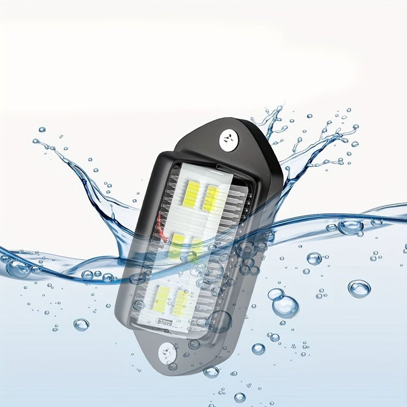 4 عبوات ضوء لوحة الترخيص LED 12V 6SMD للشاحنات والمركبات الرياضية متعددة الاستخدامات والمقطورات والعربات وأضواء الدرجات - Image 2