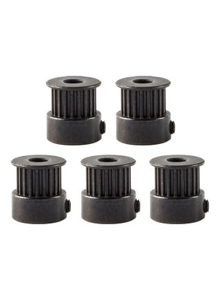 5-Piece 3D Printer Synchronous Wheel Set Black