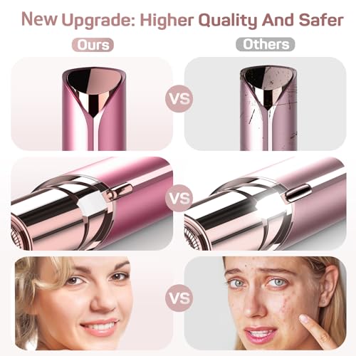 gurelax Facial Hair Removal for Women, Gurelax Facial Hair Remover, Electric Face Shaver, Painless Hair Removal Device for Lip, Chin with a Velvet Bag - Image 4