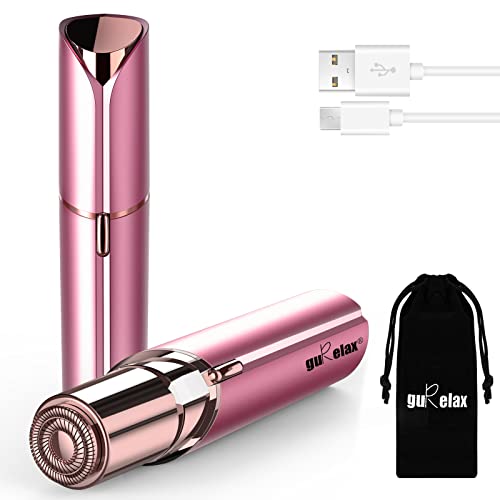 gurelax Facial Hair Removal for Women, Gurelax Facial Hair Remover, Electric Face Shaver, Painless Hair Removal Device for Lip, Chin with a Velvet Bag - Image 1