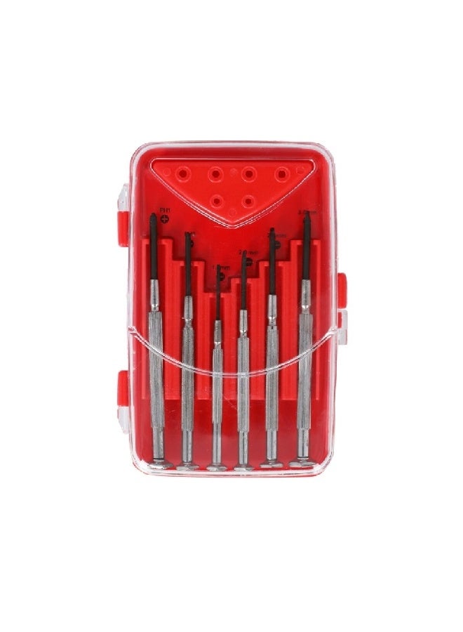 OnSite 6-Piece Precision Screwdriver Set with Storage Case Multicolour 2.2 x 9.2 x 12.2 cm 702513 - Image 2