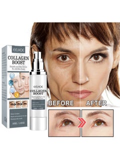 YG LianKai 3Pcs EELHOE Collagen Boost Anti-Aging Serum, EELHOE Collagen Boost Serum, EELHOE Collagen Anti-Wrinkle Cream, Anti Aging Serum For Women, Collagen Booster for Face with Hyaluronic Acid(90ml)  - Image 3