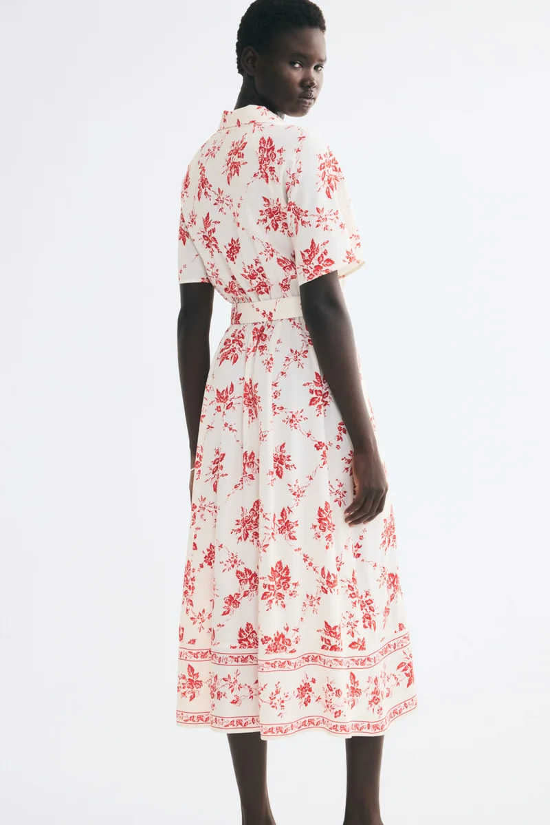 H&M  Tie-belt shirt dress for Women | Best Price UAE
