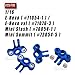 Rcarmumb Front Rear Axle Carriers Knuckle Arm Upgrades Part for 116 ERevoMini SlashMini Summit4PCS Alloy Front Rear Axle Carriers Knuckle Arm Hops UpLeft RightReplace 7034Navy Blue - Image 4