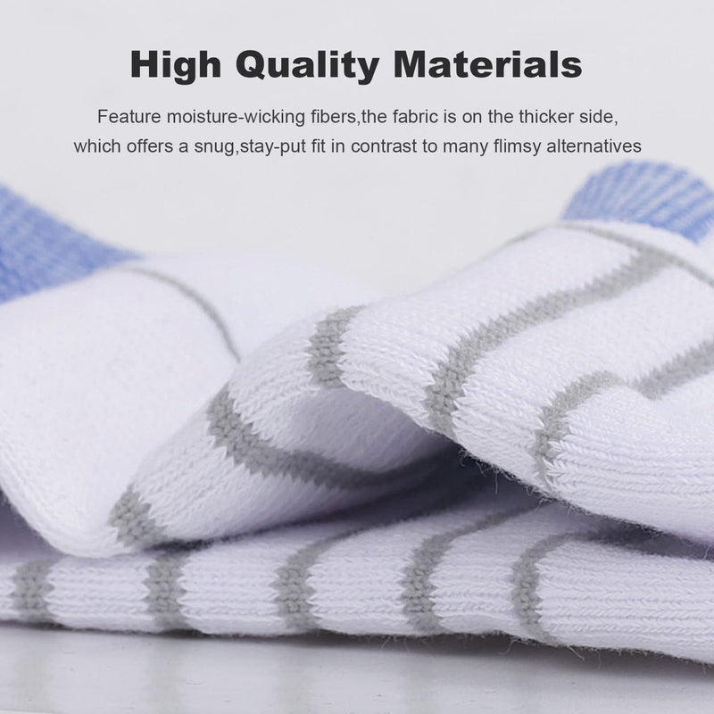 Lapulas Athletic Running Ankle Socks, Low Cut Cushioned Anti-Blister Tab Sports Socks Men Women 6Pairs - Image 5