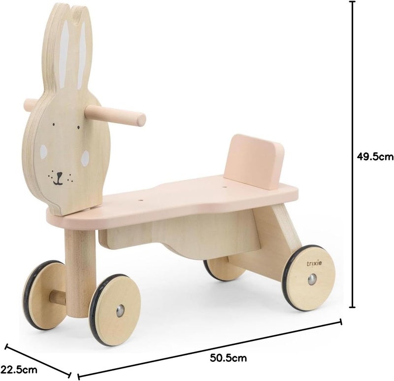 Trixie Wooden bicycle 4 wheels - Mrs. Rabbit - Image 2