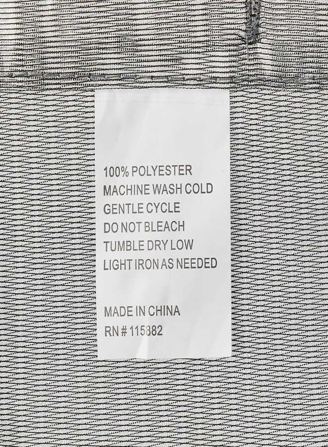 Popular Bath Sheer SC with Valance Bloomfield, Shower Curtain, Grey - Image 3
