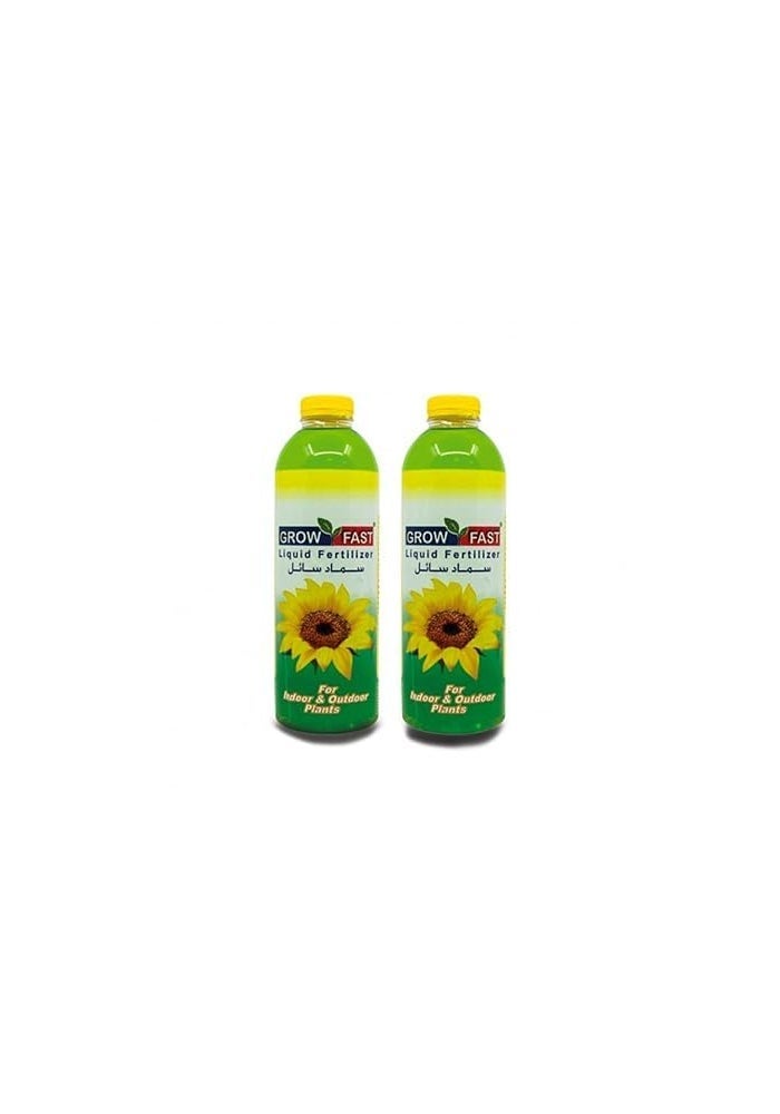 GrowFast (Pack of 2) Grow Fast Liquid Fertilizer 2 Liters - Ideal for Indoor & Outdoor Plants - Image 2