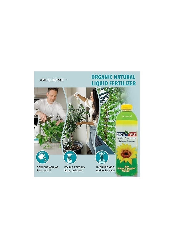 GrowFast (Pack of 2) Grow Fast Liquid Fertilizer 2 Liters - Ideal for Indoor & Outdoor Plants - Image 4