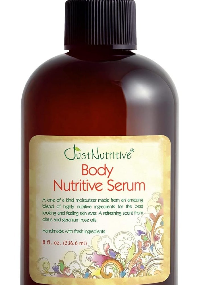 Just Nutritive Body Nutritive Serum - 8 Fl Oz Moisturizer for Glowing Skin and Tanning - Image 1