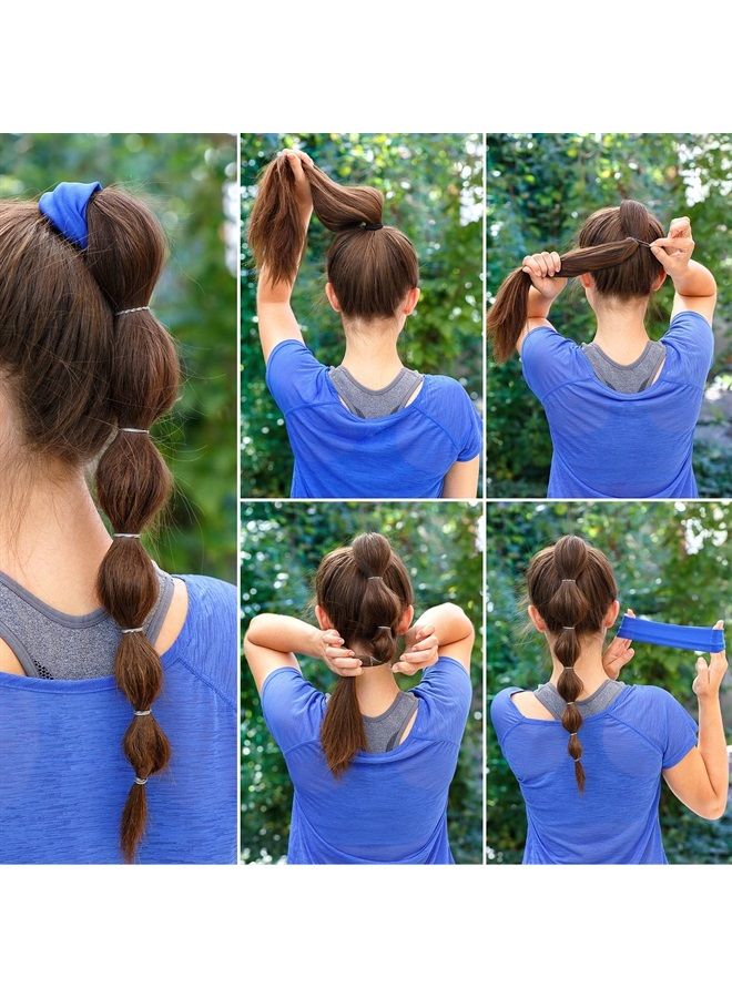 EAONE أربطة شعر مطاطية شفافة، EAONE 2500 قطعة أربطة شعر صغيرة بدون ضرر لربط شعر الأطفال، أربطة صغيرة لذيل الحصان، مطاط مرن للفتيات والنساء، ملحقات تصفيف الشعر مع عبوة صندوقية - Image 5