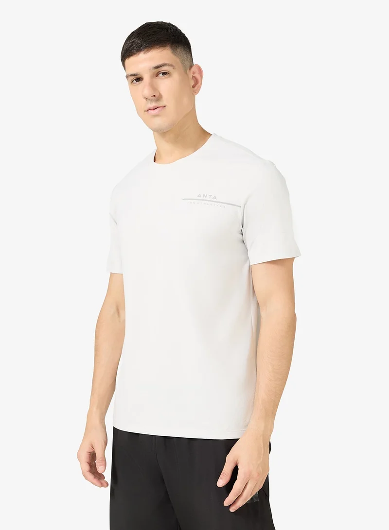 ANTA Fast-Dry Performance Cotton Tee/Liren™ T-Shirt/Fast-Dry Performance · Soft Cotton Feel · Flexible Comfort