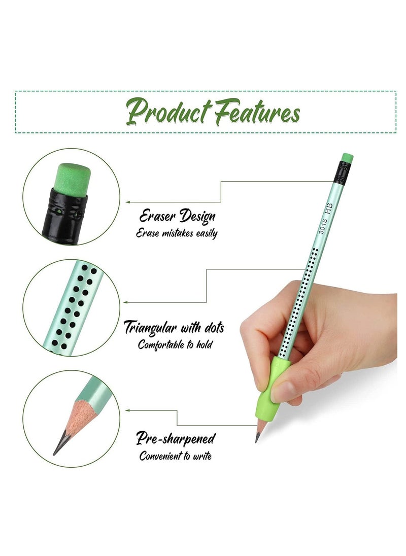 Generic 30-Pack Premium HB Pencils: Pre-sharpened, Non-slip Grip with Erasers—Perfect for Exams, Sketching and Everyday Writing in School, Office or Studio.  - Image 3