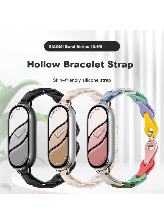 Bing Hong Binghong Silicone Strap For Xiaomi Mi Band 10/9 Nfc, Mi Band 9, Mi Band 8, Mi Band 8 Nfc - Lavender Purple, Men's And Women's - Image 1
