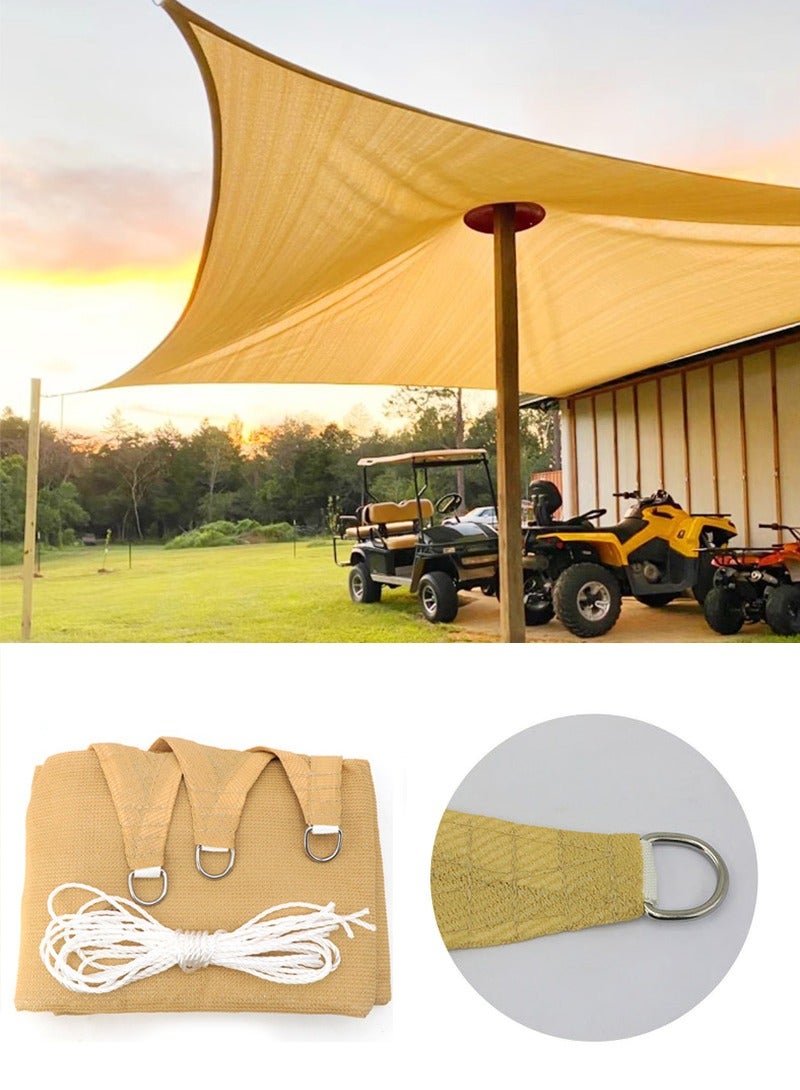 TAPIT 6mx7m Shade Sail, Outdoor Sunshade Net, Garden Sunblock Cloth, Durable Cooling Sunshade for Camping, Courtyard, UV Protection, Privacy Screens  - Image 1