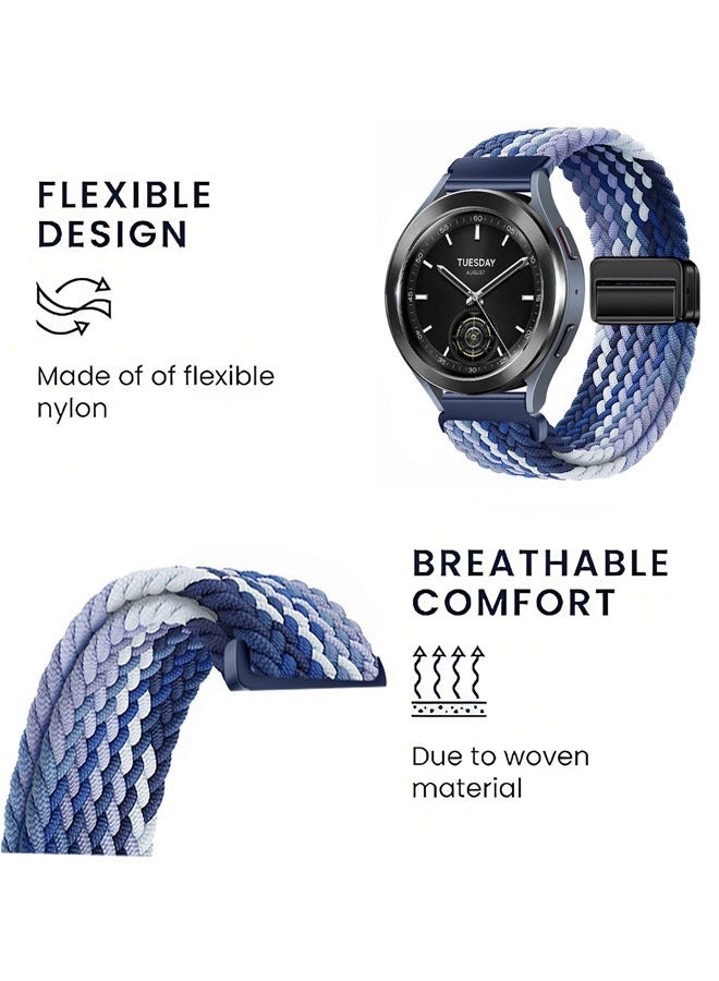 Braided Solo Loop Strap Compatible for Xiaomi Watch S3, Adjustable Nylon Elastic Sport Replacement Wristband Soft Breathable Sport Replacement Wristband for xiaomi Watch S3 - Image 3