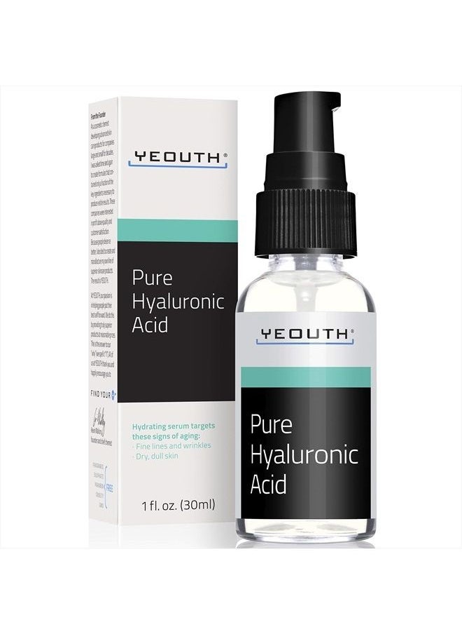 Yeouth - Pure Hyaluronic Acid Serum for Face, Hydrating Serum for Face, Wrinkles, Dark Spots & Dull Skin, Anti Aging Facial Serums, Hyaluronic Serum for Face for Women & Men, Face Care by YEOUTH - Image 1