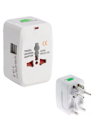 Travel adapter worldwide All in One Universal Power Plug Adapter with Dual USB Ports Cell Phone Laptop. - pzsku/ZA3004AB8D9B7330FB797Z/45/_/1730291536/ee843555-03a3-42a0-bb36-112f3399ab40
