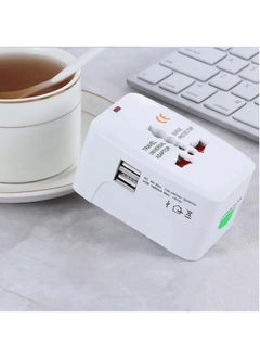 TYCOM Travel adapter worldwide All in One Universal Power Plug Adapter with Dual USB Ports Cell Phone Laptop.  - Image 2