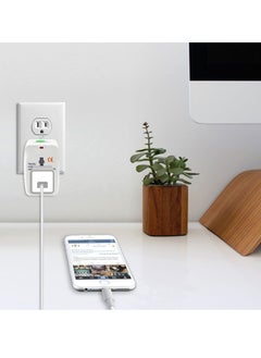 TYCOM Travel adapter worldwide All in One Universal Power Plug Adapter with Dual USB Ports Cell Phone Laptop.  - Image 3